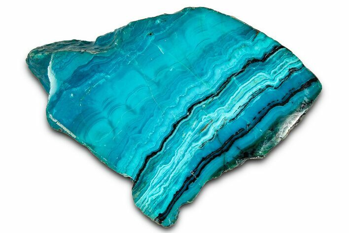 Polished Atacama Blue Opal (Chrysocolla & Opal) - Chile #362284
